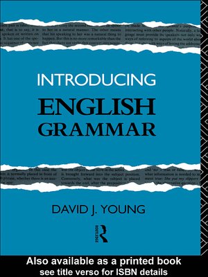 cover image of Introducing English Grammar